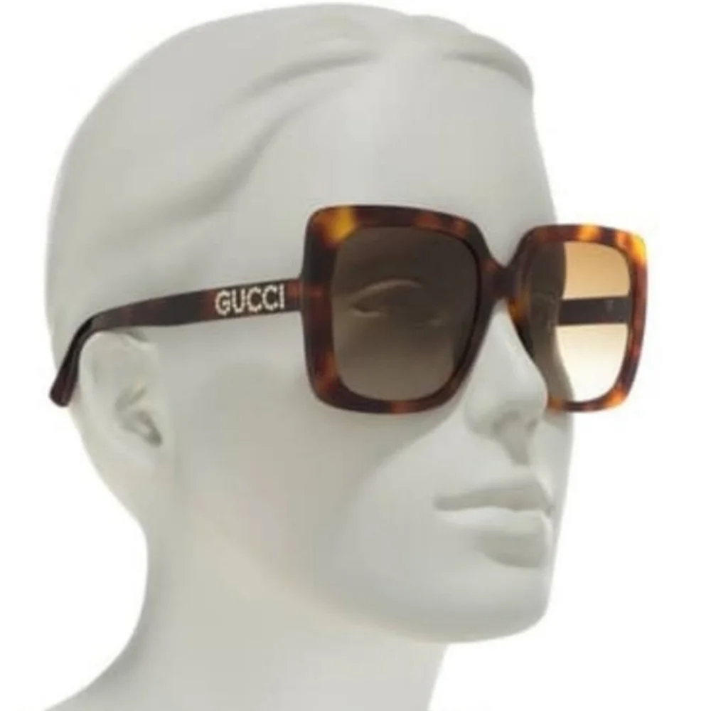 Gucci Oversized Tortoiseshell Square Sunglasses